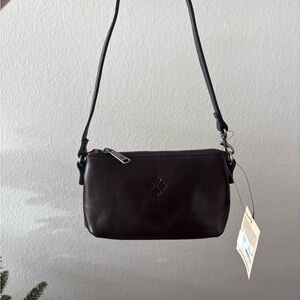 Elegant Brown Leather Shoulder Bag